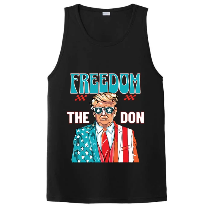 Freedom The Don Donald Trump Daddy President Performance Tank