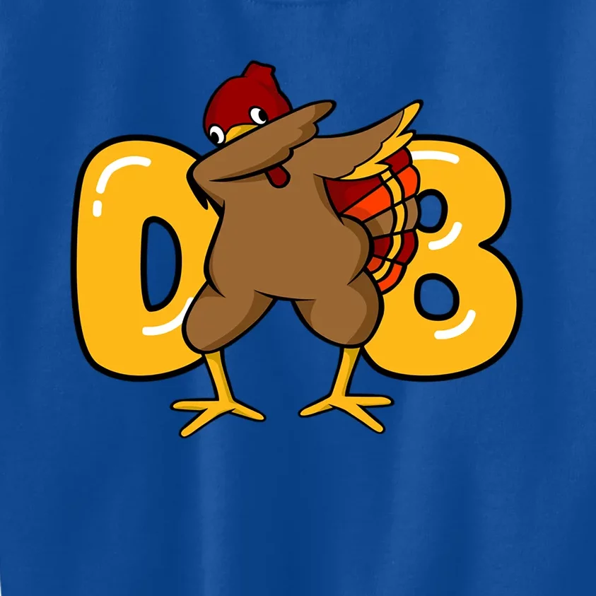 Funny Thanksgiving Dabbing Turkey Outfit Funny Gift Kids Sweatshirt