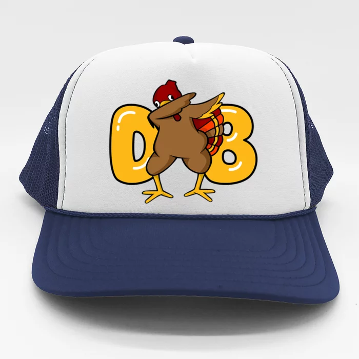 Funny Thanksgiving Dabbing Turkey Outfit Funny Gift Trucker Hat