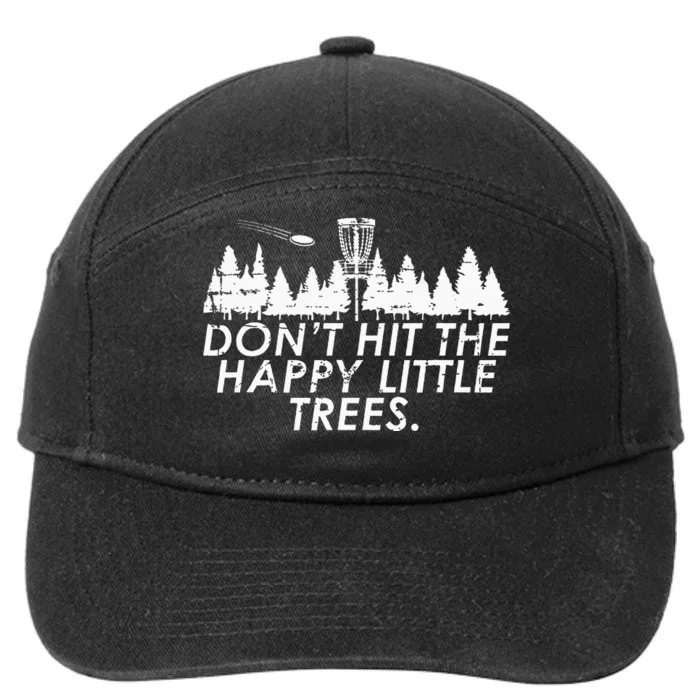 Funny Trees Disc Golf Perfect Gift For Frisbee Players 7-Panel Snapback Hat