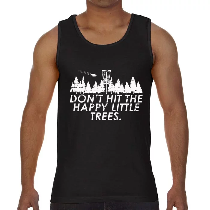 Funny Trees Disc Golf Perfect Gift For Frisbee Players Comfort Colors® Tank Top