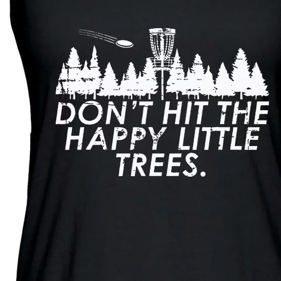 Funny Trees Disc Golf Perfect Gift For Frisbee Players Ladies Essential Flowy Tank