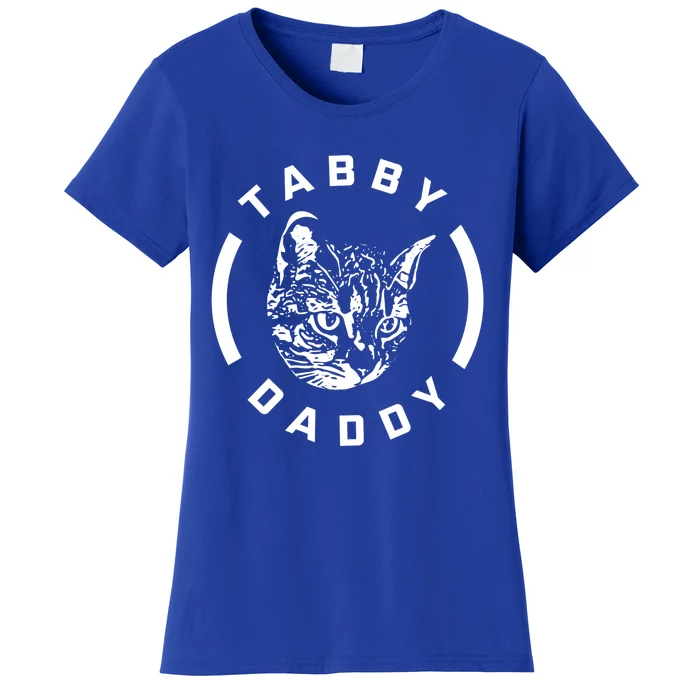 Funny Tabby Daddy Funny Gift Funny Gift Cat Dad Gift Women's T-Shirt