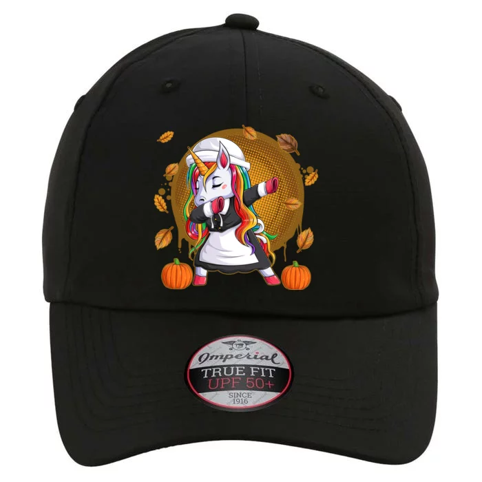 Funny Thanksgiving Dabbing Unicorn Pilgrim The Original Performance Cap