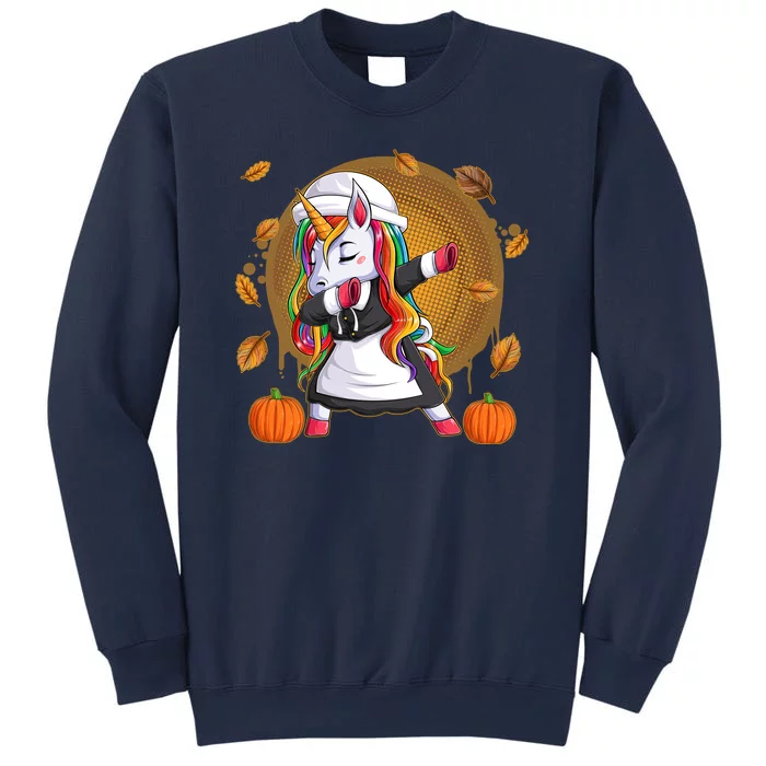 Funny Thanksgiving Dabbing Unicorn Pilgrim Sweatshirt