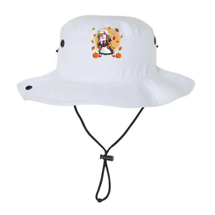 Funny Thanksgiving Dabbing Unicorn Pilgrim Legacy Cool Fit Booney Bucket Hat