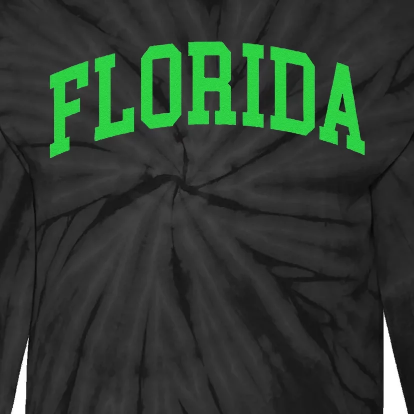 Florida Throwback Design Classic Tie-Dye Long Sleeve Shirt