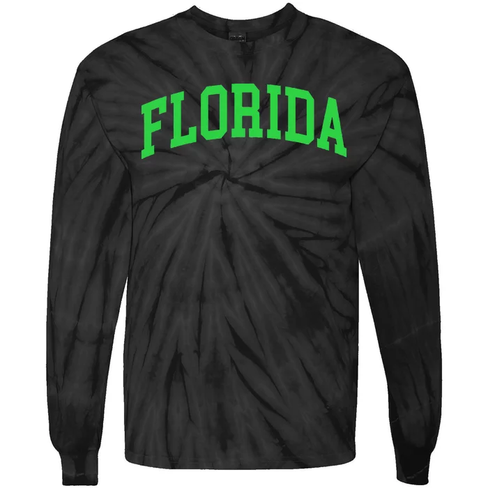 Florida Throwback Design Classic Tie-Dye Long Sleeve Shirt