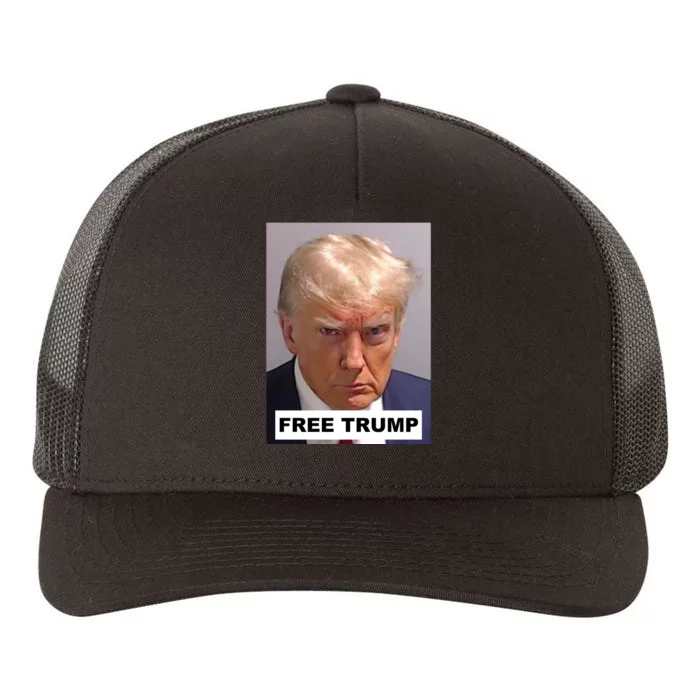 Free Trump Donald Trump 2024 President Yupoong Adult 5-Panel Trucker Hat