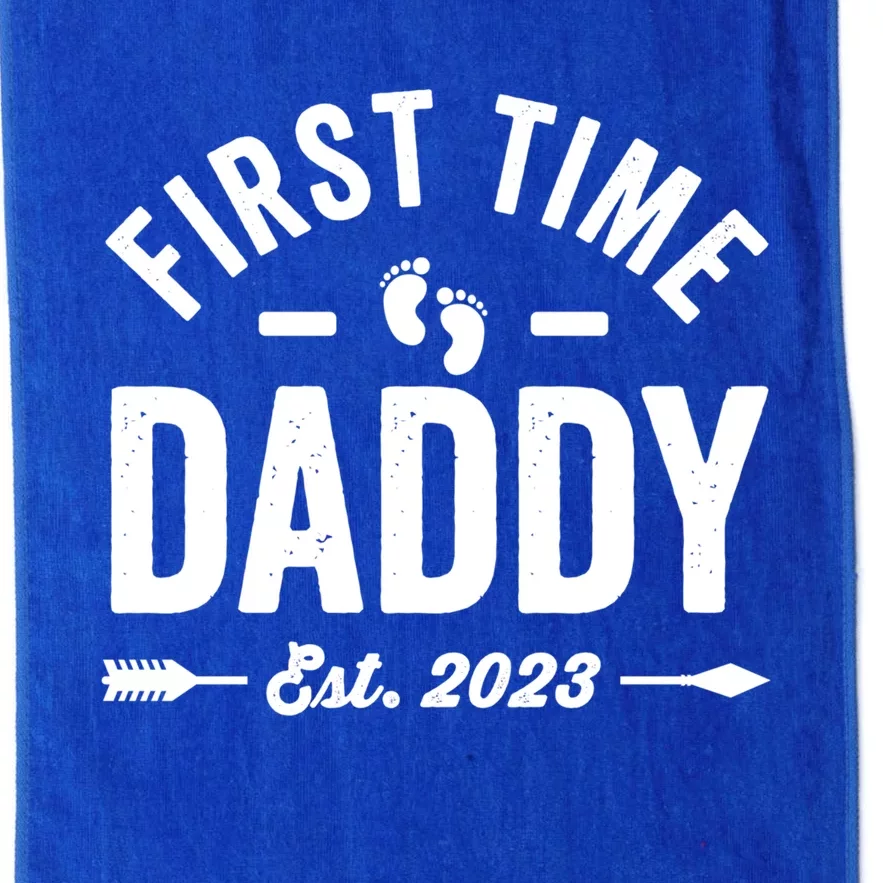 First Time Daddy Fathers Day Gift Platinum Collection Golf Towel