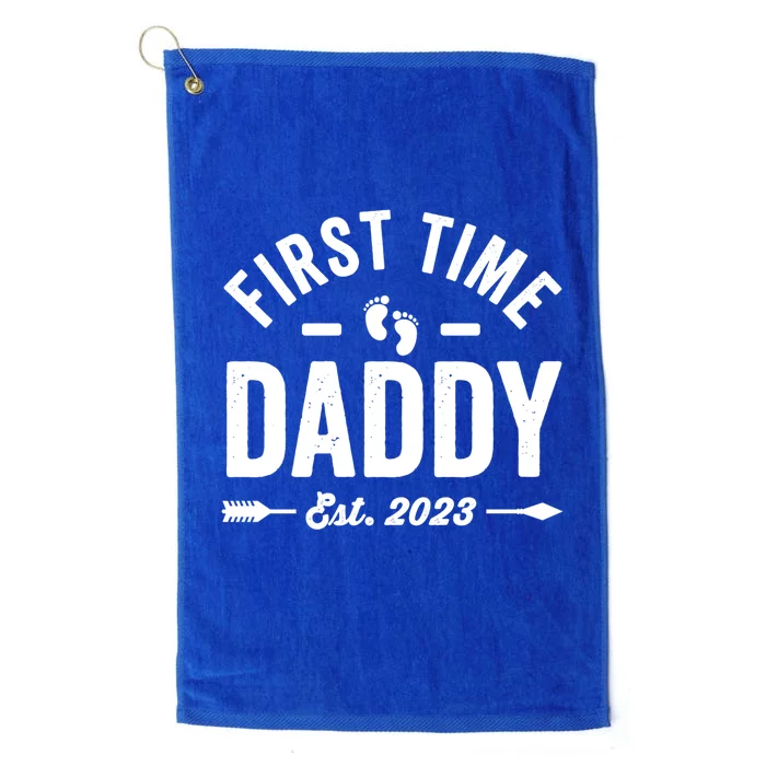 First Time Daddy Fathers Day Gift Platinum Collection Golf Towel