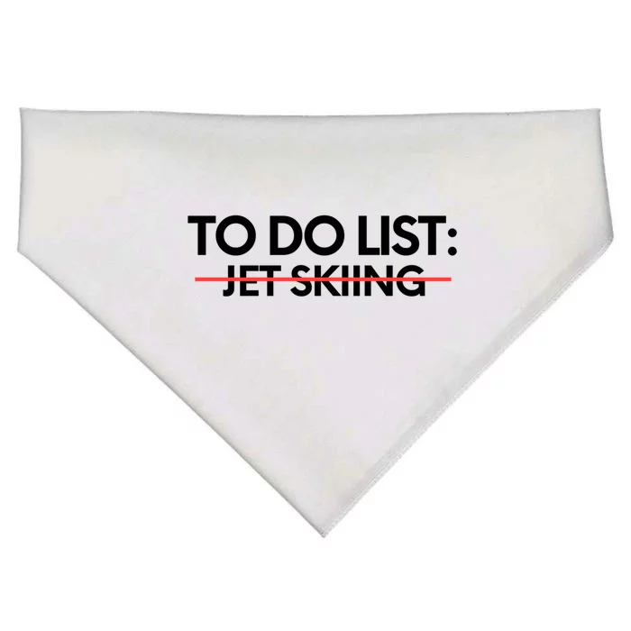 Funny To Do List Jet Skiing Sports Watersports Boating Water Great Gift USA-Made Doggie Bandana