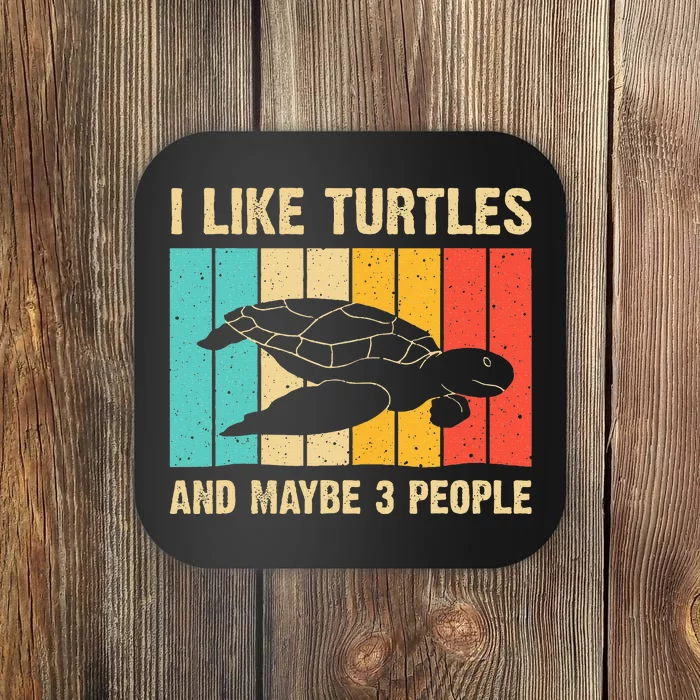 Funny Turtle Design Sea Turtle Lover Coaster