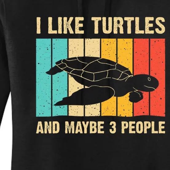 Funny Turtle Design Sea Turtle Lover Women's Pullover Hoodie