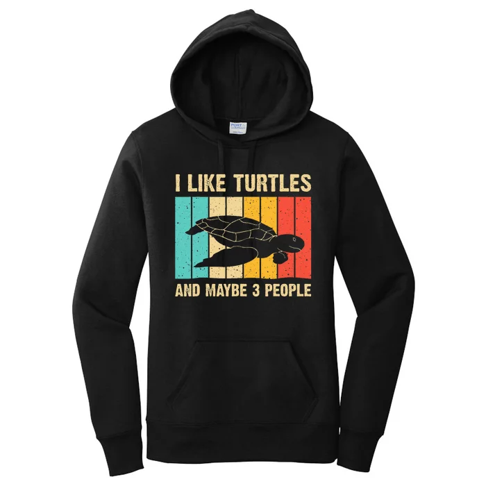 Funny Turtle Design Sea Turtle Lover Women's Pullover Hoodie