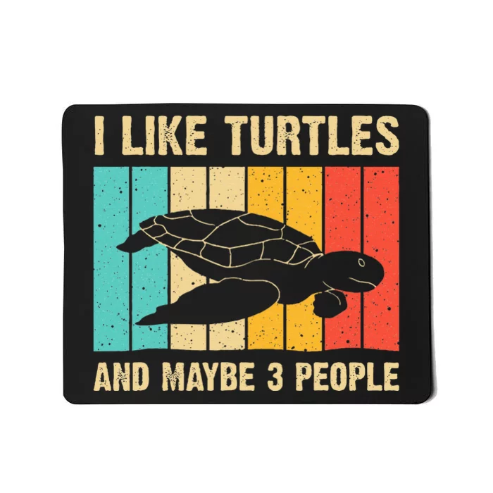 Funny Turtle Design Sea Turtle Lover Mousepad