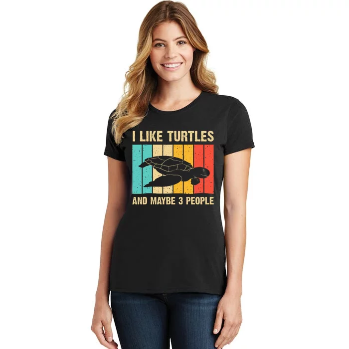 Funny Turtle Design Sea Turtle Lover Women's T-Shirt