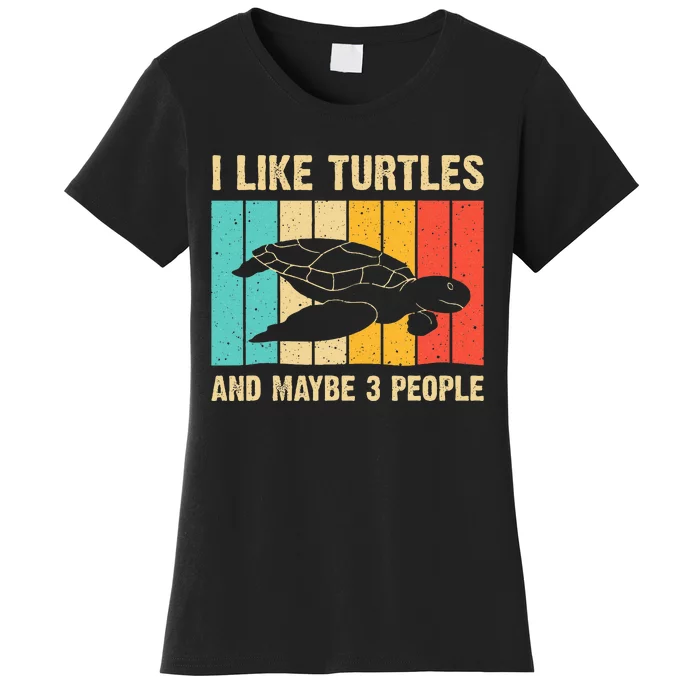 Funny Turtle Design Sea Turtle Lover Women's T-Shirt