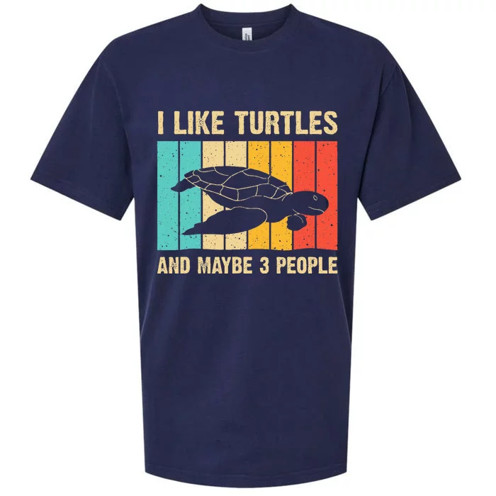 Funny Turtle Design Sea Turtle Lover Sueded Cloud Jersey T-Shirt