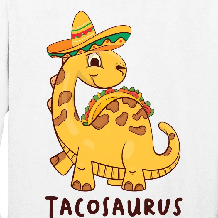 Funny Taco Dinosaur Tacosaurus Cinco De Mayo Long Sleeve Shirt