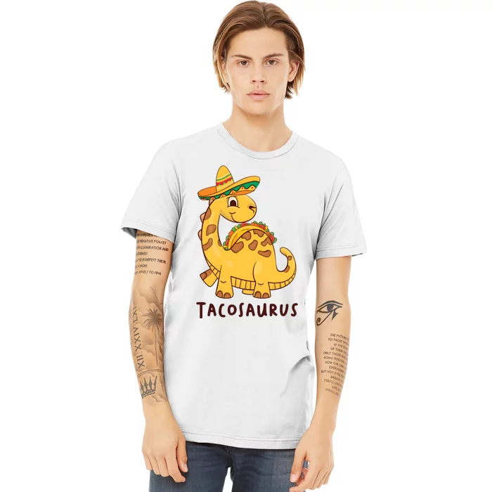 Funny Taco Dinosaur Tacosaurus Cinco De Mayo Premium T-Shirt