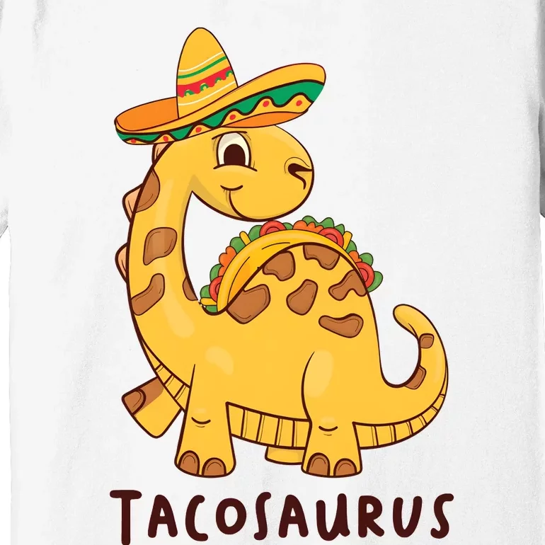 Funny Taco Dinosaur Tacosaurus Cinco De Mayo Premium T-Shirt