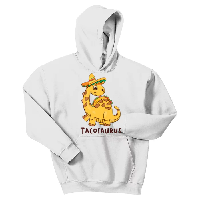 Funny Taco Dinosaur Tacosaurus Cinco De Mayo Kids Hoodie