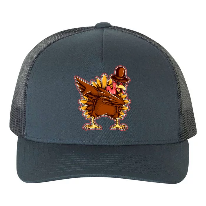 Funny Thanksgiving Dabbing Turkey Yupoong Adult 5-Panel Trucker Hat