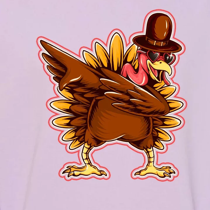 Funny Thanksgiving Dabbing Turkey Garment-Dyed Sweatshirt