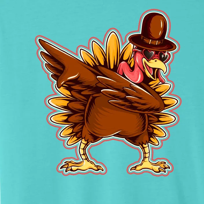 Funny Thanksgiving Dabbing Turkey ChromaSoft Performance T-Shirt