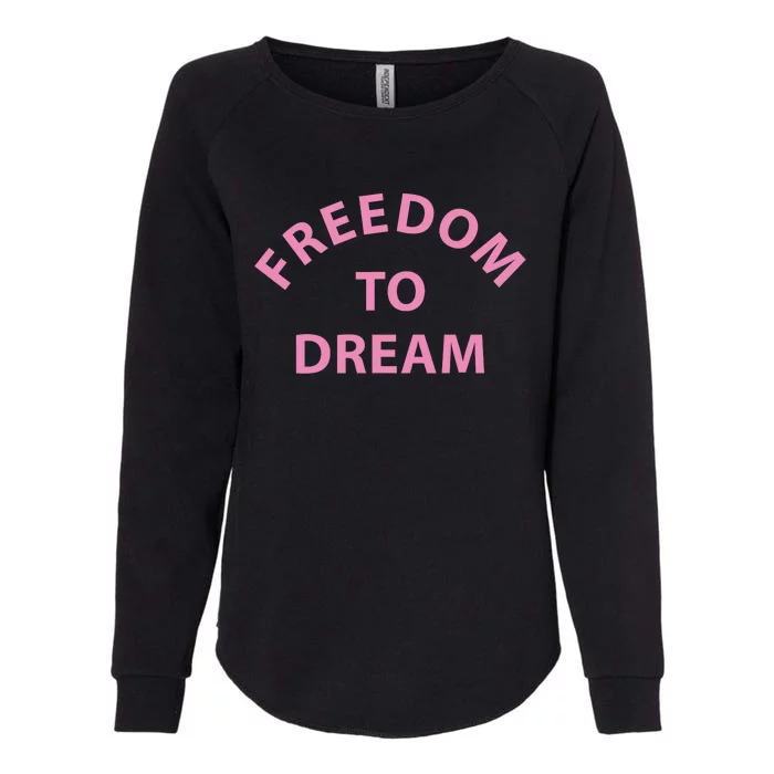 Freedom To Dream Funny Miami Beach Summer Womens California Wash Sweatshirt