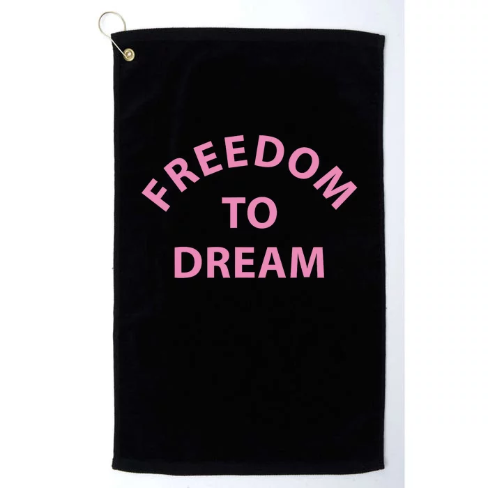 Freedom To Dream Funny Miami Beach Summer Platinum Collection Golf Towel