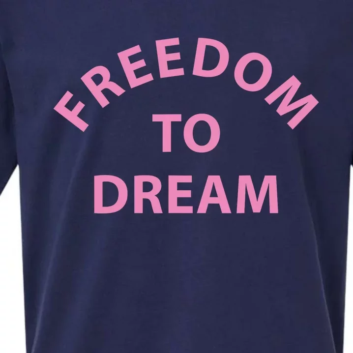 Freedom To Dream Funny Miami Beach Summer Sueded Cloud Jersey T-Shirt