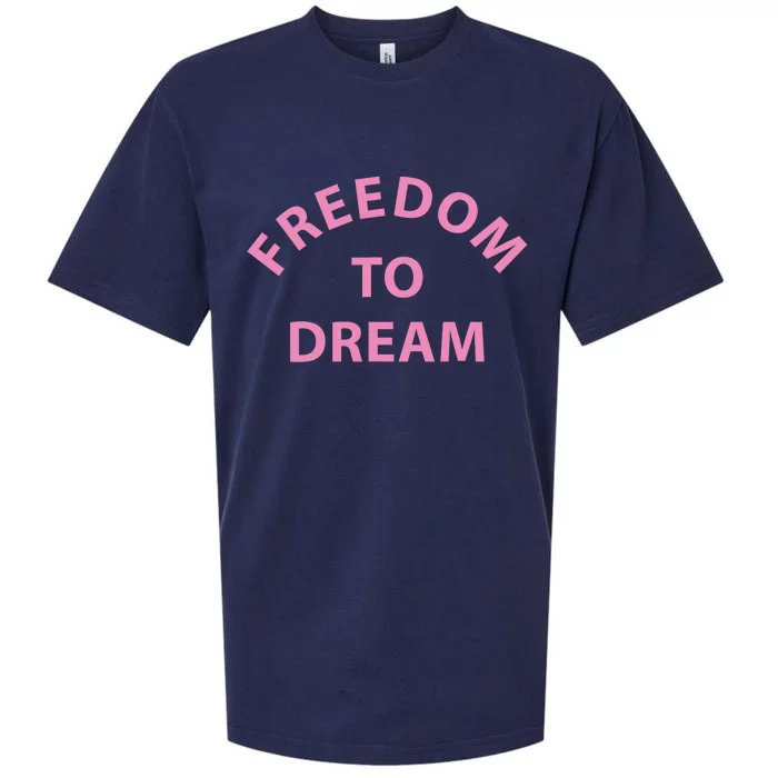 Freedom To Dream Funny Miami Beach Summer Sueded Cloud Jersey T-Shirt