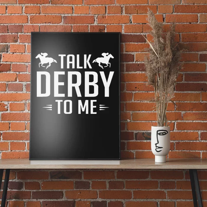 Funny Talk Derby To Me Horse Racing equestrian Poster