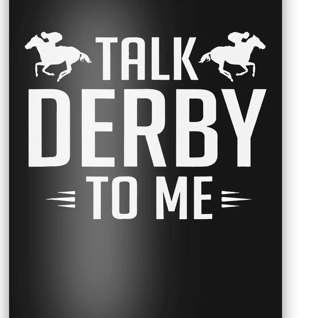 Funny Talk Derby To Me Horse Racing equestrian Poster