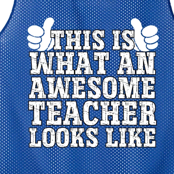 Funny Teachers Design Thanksgiving Xmas Teacher Appreciation Cool Gift Mesh Reversible Basketball Jersey Tank