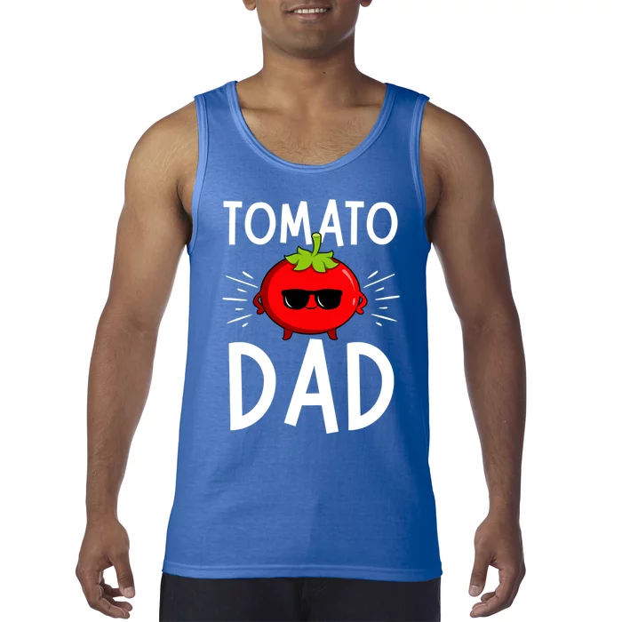 Funny Tomato Dad King Vegetable Fathers' Day Gardener Gift Tank Top