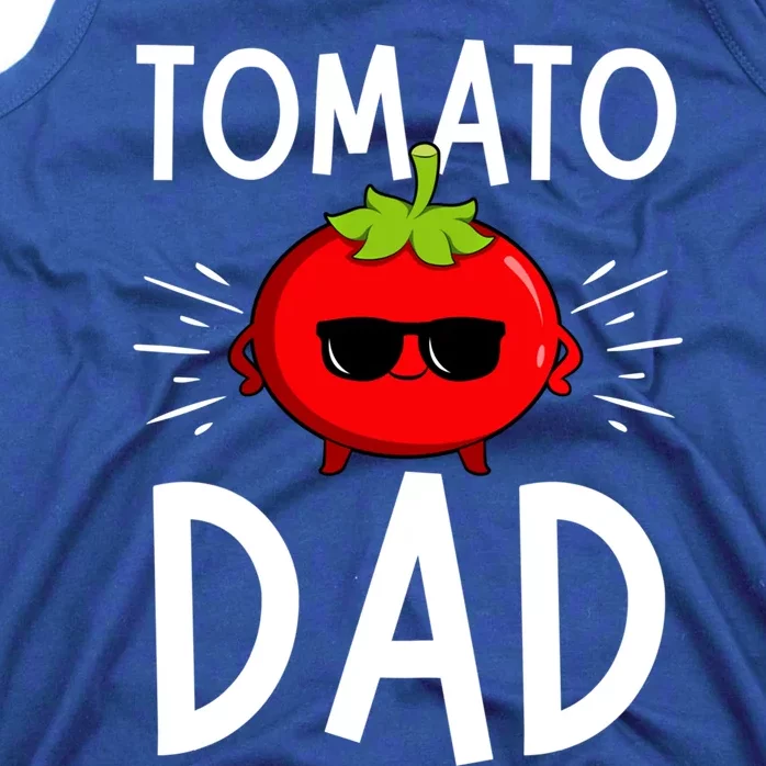 Funny Tomato Dad King Vegetable Fathers' Day Gardener Gift Tank Top