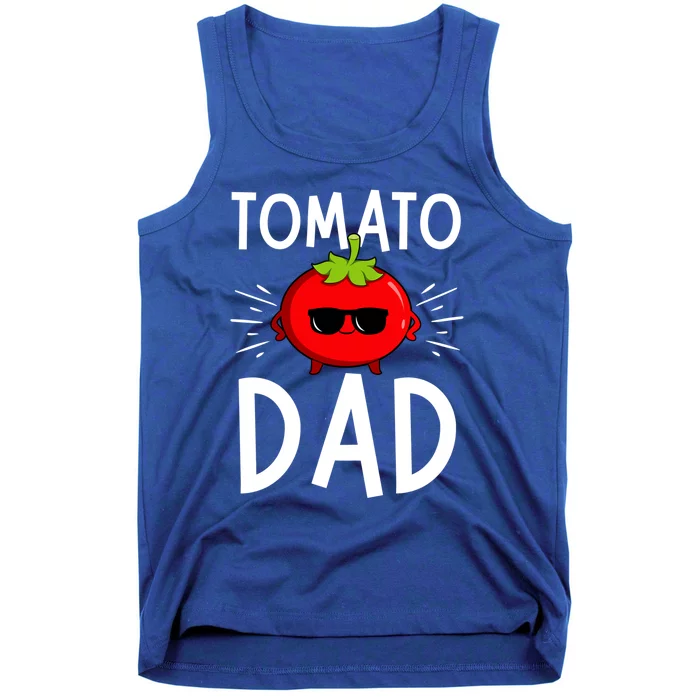 Funny Tomato Dad King Vegetable Fathers' Day Gardener Gift Tank Top