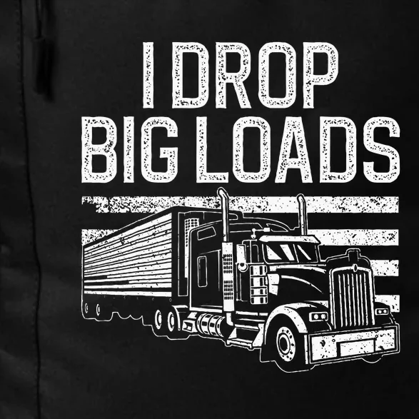 Funny Trucker Design For Men Women Semi Truck Driver Lover Daily Commute Backpack