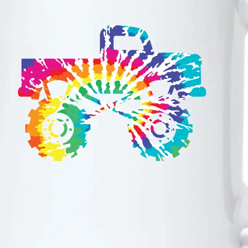 Fun Tie Dye Extreme Mudding Monster Truck 4 Wheel Drive Gift Black Color Changing Mug