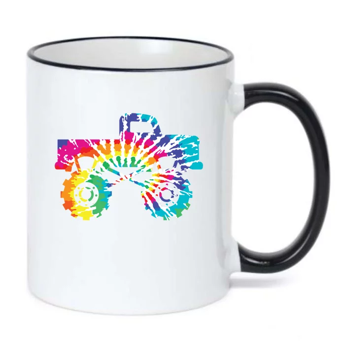 Fun Tie Dye Extreme Mudding Monster Truck 4 Wheel Drive Gift Black Color Changing Mug