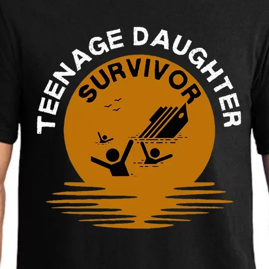 Funny Teenage Daughter Survivor Mom Pajama Set