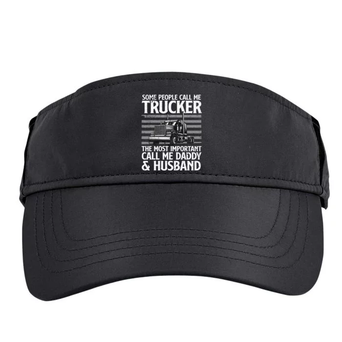 Funny Truck Driver Dad Trucker Trucking Lover Adult Drive Performance Visor