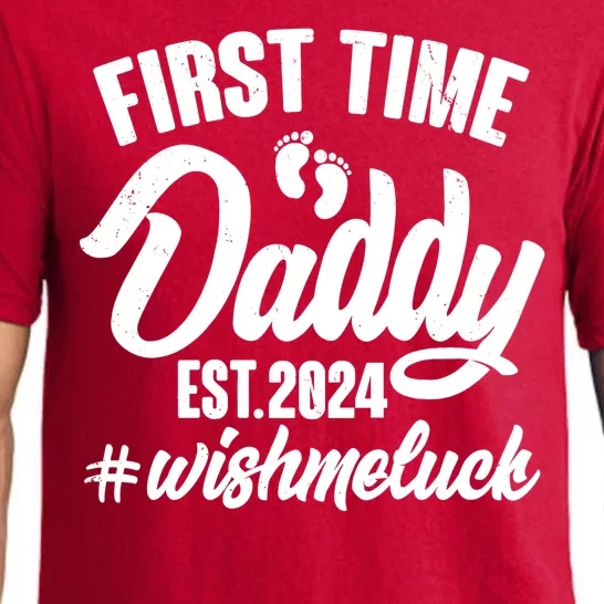 First Time Daddy Est. 2024 Wish Me Luck Pajama Set