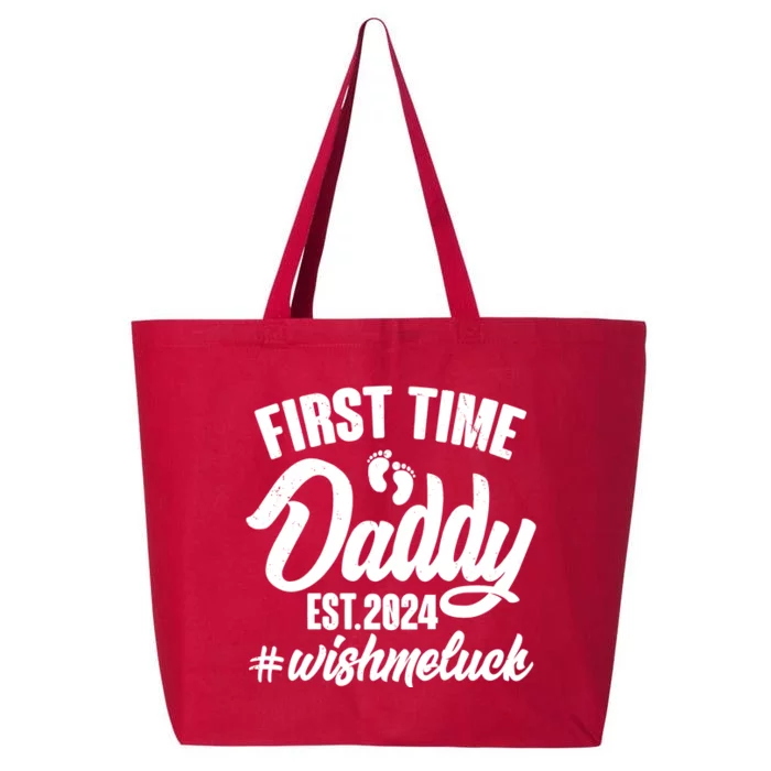 First Time Daddy Est. 2024 Wish Me Luck 25L Jumbo Tote