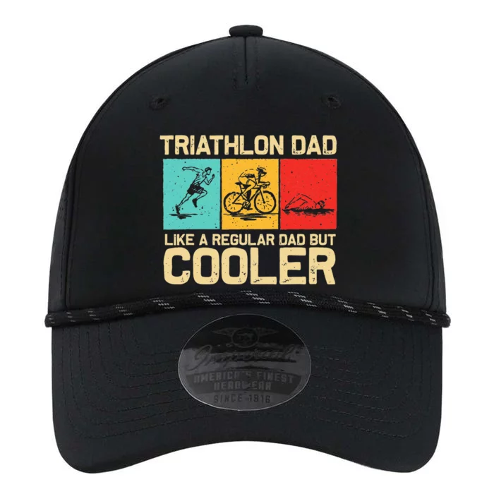 Funny Triathlon Design For Dad Swim Bike Run Triathletes Performance The Dyno Cap