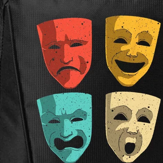 Funny Theater DesignTheatre Masks Broadway Drama City Backpack