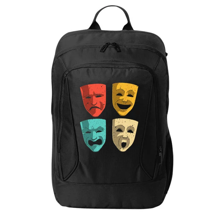 Funny Theater DesignTheatre Masks Broadway Drama City Backpack